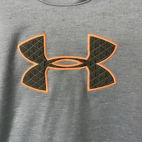 💰Under Armour Cold Gear Loose hooded sweatshirt blue/purple with logo size med - Picture 2 of 6